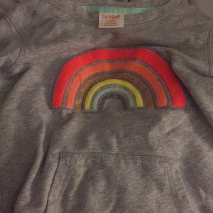L (large) Cat & Jack Rainbow Design Sweater
